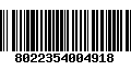 Código de Barras 8022354004918
