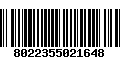 Código de Barras 8022355021648