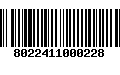 Código de Barras 8022411000228