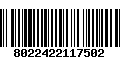 Código de Barras 8022422117502