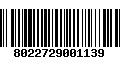 Código de Barras 8022729001139