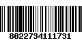 Código de Barras 8022734111731