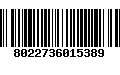 Código de Barras 8022736015389