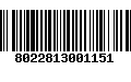 Código de Barras 8022813001151