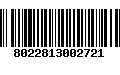 Código de Barras 8022813002721
