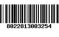 Código de Barras 8022813003254