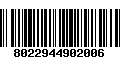 Código de Barras 8022944902006