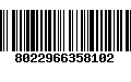 Código de Barras 8022966358102