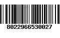 Código de Barras 8022966530027