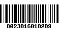 Código de Barras 8023016010209