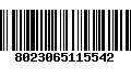 Código de Barras 8023065115542