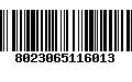 Código de Barras 8023065116013