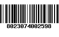 Código de Barras 8023074002598