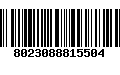 Código de Barras 8023088815504