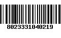 Código de Barras 8023331040219