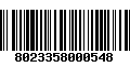 Código de Barras 8023358000548