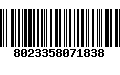 Código de Barras 8023358071838