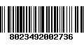 Código de Barras 8023492002736
