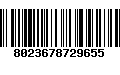 Código de Barras 8023678729655