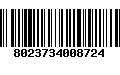 Código de Barras 8023734008724
