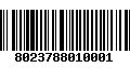 Código de Barras 8023788010001