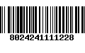 Código de Barras 8024241111228