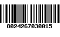 Código de Barras 8024267030015