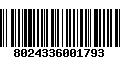 Código de Barras 8024336001793