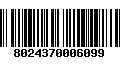 Código de Barras 8024370006099