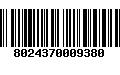 Código de Barras 8024370009380