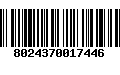 Código de Barras 8024370017446