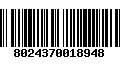 Código de Barras 8024370018948