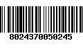 Código de Barras 8024370050245