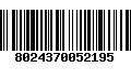 Código de Barras 8024370052195