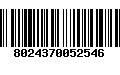 Código de Barras 8024370052546