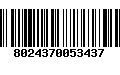 Código de Barras 8024370053437