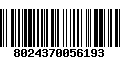 Código de Barras 8024370056193