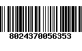 Código de Barras 8024370056353