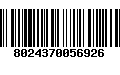 Código de Barras 8024370056926