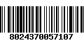 Código de Barras 8024370057107