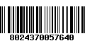 Código de Barras 8024370057640