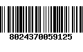 Código de Barras 8024370059125