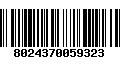 Código de Barras 8024370059323