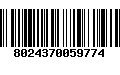 Código de Barras 8024370059774