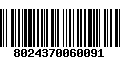 Código de Barras 8024370060091