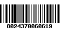 Código de Barras 8024370060619
