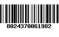 Código de Barras 8024370061982