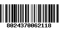 Código de Barras 8024370062118