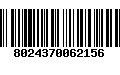 Código de Barras 8024370062156