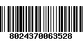 Código de Barras 8024370063528